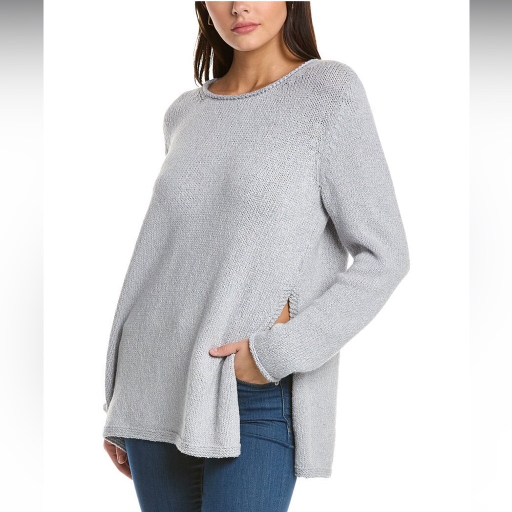 Eileen Fisher Ballet Neck Alpaca/Cotton Blend pullover